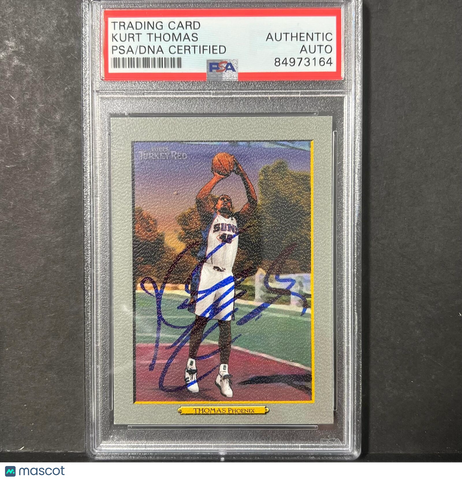 2006-07 Topps Turkey Red #N86 Kurt Thomas Signed Card AUTO PSA Slabbed Suns