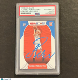 2020-21 Panini NBA Hoops #219 Aleksej Pokusevski Signed Card AUTO PSA Slabbed RC