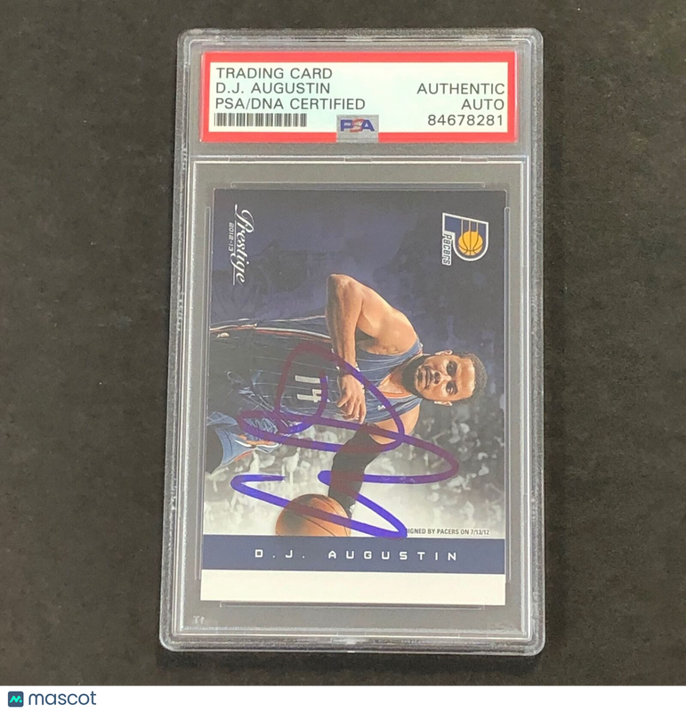 2012-13 Panini Prestige #8 D.J. Augustin Signed Card AUTO PSA Slabbed Pacers
