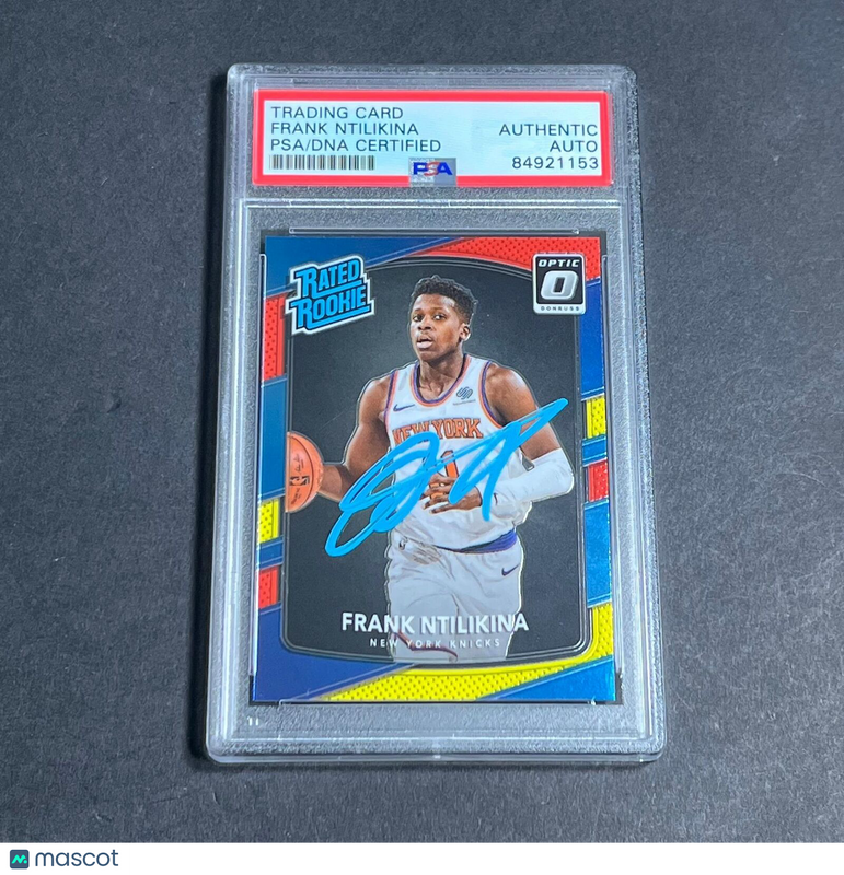 2017-18 Panini Donruss Optic #193 Frank Ntilikina Signed Card AUTO PSA Slabbed R