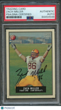 2009 Topps Magic #10 Zach Miller Signed Card PSA Slabbed Sun Devils