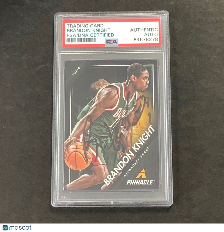 2013-14 Panini Pinnacle #93 Brandon Knight Signed Card AUTO PSA Slabbed Bucks