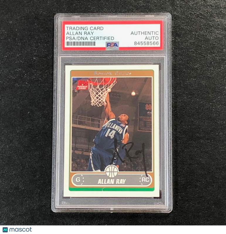 2006-07 Topps #256 Allan Ray Signed Card Auto PSA Slabbed Boston Celtics