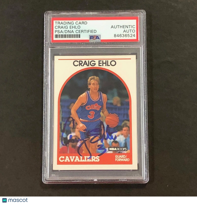 1989 Panini NBA Hoops #106 Craig Ehlo Signed Card AUTO PSA Slabbed Cavs