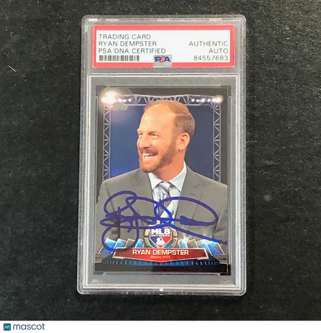 2017 Topps MLB Network#MLBN-4 Ryan DempsterSigned Card Auto PSA Slabbed Sox