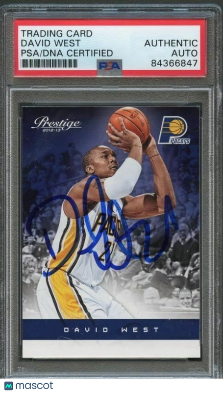 2012-13 Panini Prestige #138 David West Signed Card AUTO PSA Slabbed Pacers