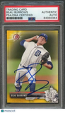 2017 Bowman Yellow #BP9 Beau Burrows Signed Card PSA Slabbed Auto Tigers