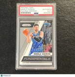 2017-18 Panini Prizm Fundamentals #49 Nikola Vucevic  Signed Card AUTO PSA Slabb