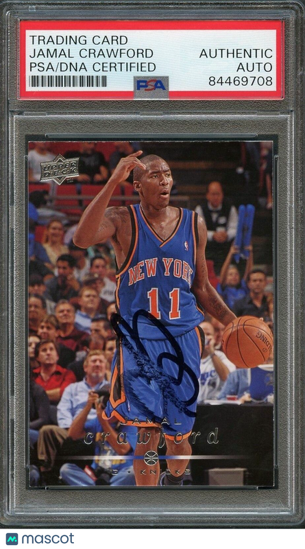 2008-09 Upper Deck #122 Jamal Crawford Signed Card AUTO PSA Slabbed Knicks