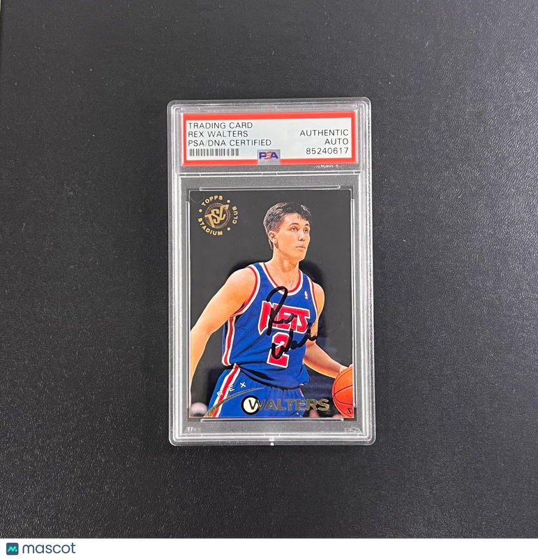 1995 Topps #247 Rex Walters Signed Card AUTO PSA Slabbed Nets