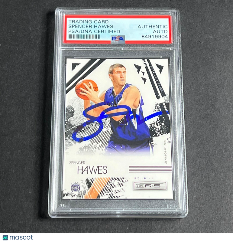 2009-10 Panini R&S #85 Spencer Hawes Signed Card AUTO PSA/DNA Slabbed RC Kings