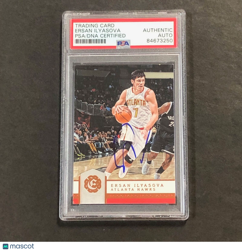 2016-17 Panini Excalibur #137 Ersan Ilyasova Signed Card AUTO PSA Slabbed Hawks