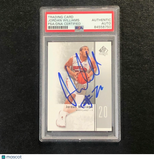2011-12 SP Authentic #36 Jordan Williams Signed Card Auto PSA Slabbed Terrapins