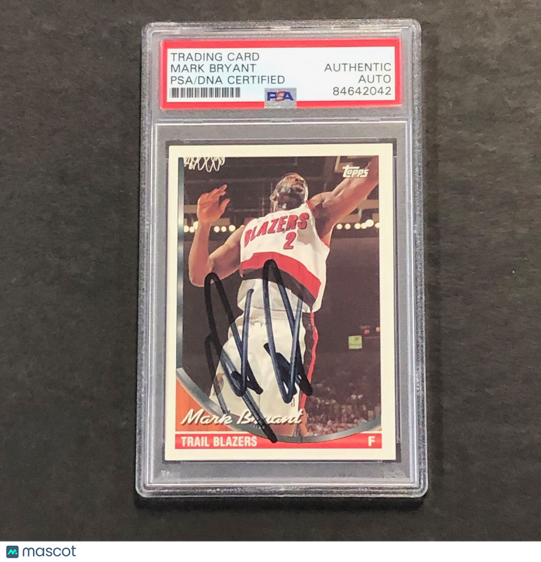 1993-94 Topps Basketball #189 Mark Bryant Signed Card AUTO PSA/DNA Slabbed Rocke