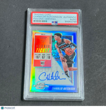 2018-19 Panini Contenders Optic #129 Chandler Hutchison Signed Card AUTO PSA Sla