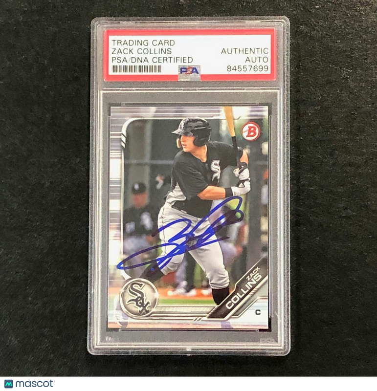 2019 Bowman #BP-76 Zack Collins Signed Card PSA Slabbed Auto White Sox