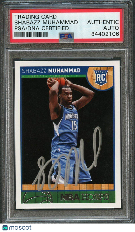 2013-14 NBA Hoops #274 Shabazz Muhammad Signed Rookie Card AUTO PSA Slabbed RC T