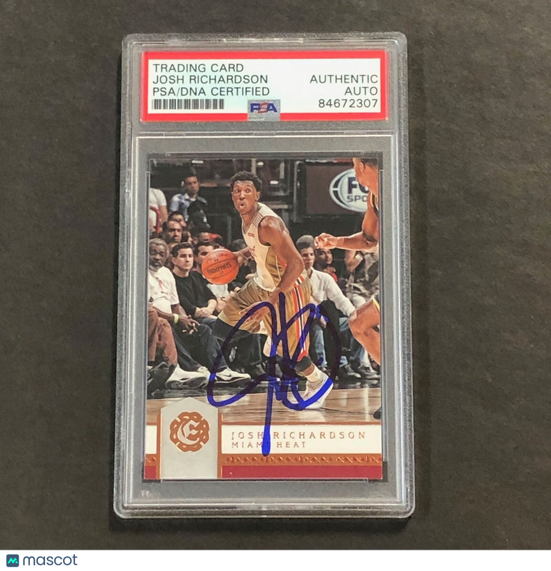 2016-17 Panini Excalibur #93 Josh Richardson Signed Card AUTO PSA Slabbed Heat