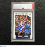 2015-16 NBA Hoops #98 Rodney Hood Signed Card PSA Slabbed Jazz