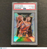 2014-15 Panini Select #27 Miles Plumlee Signed Card AUTO PSA Slabbed Suns