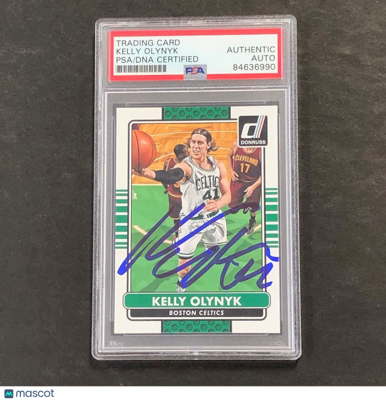 2014-15 Panini Donruss #194 Kelly Olynyk Signed Card AUTO PSA Slabbed Celtics