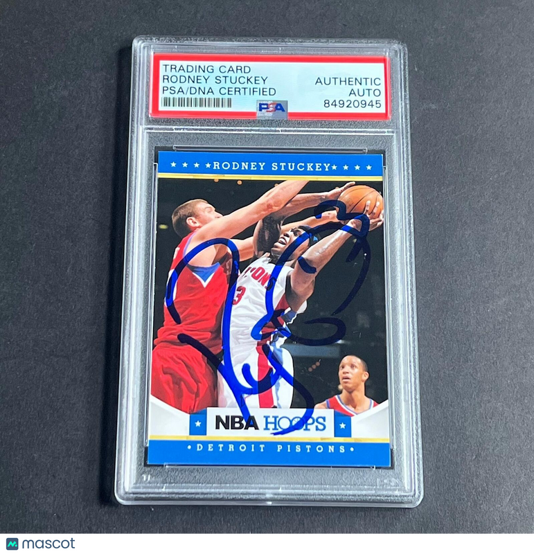 2012 Panini #89 Rodney Stuckey Signed Card AUTO PSA Slabbed Pistons