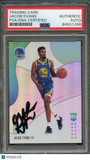 2018-19 Panini Status #121 Jacob Evans Signed Rookie Card AUTO PSA Slabbed RC Wa