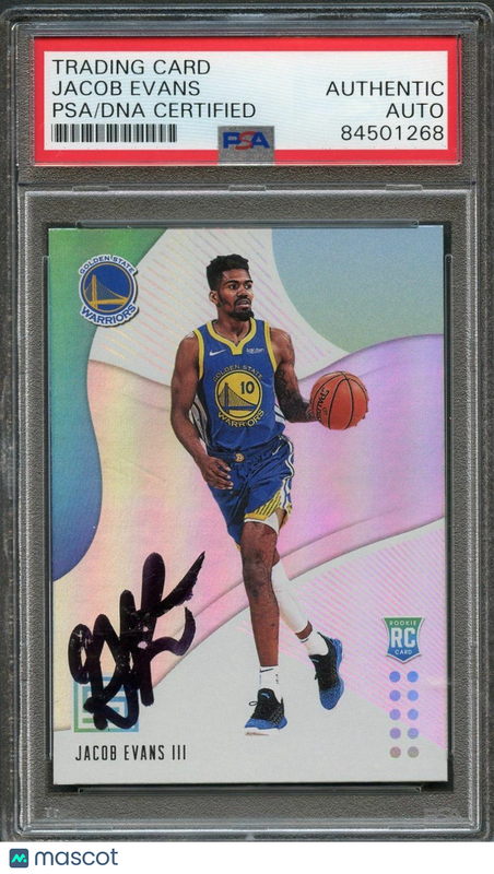 2018-19 Panini Status #121 Jacob Evans Signed Rookie Card AUTO PSA Slabbed RC Wa