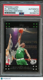 2007-08 Topps Basketball #45 Al Jefferson Signed Card AUTO PSA Slabbed Celtics