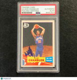 2007 Topps 50th Anniversary #133 WILSON CHANDLER  Signed Card Auto PSA Slabbed Knicks