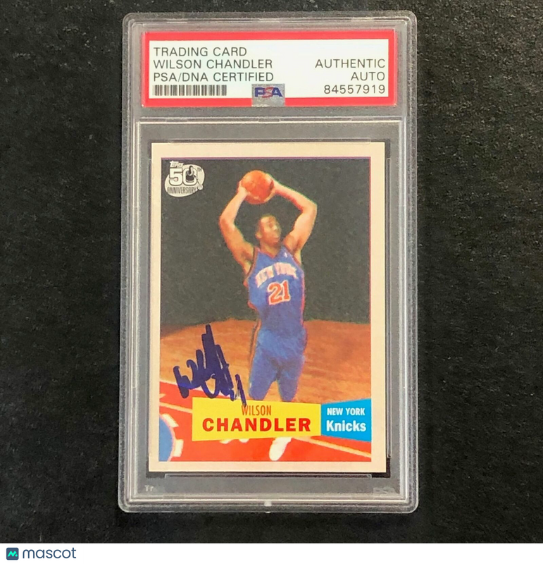 2007 Topps 50th Anniversary #133 WILSON CHANDLER  Signed Card Auto PSA Slabbed Knicks