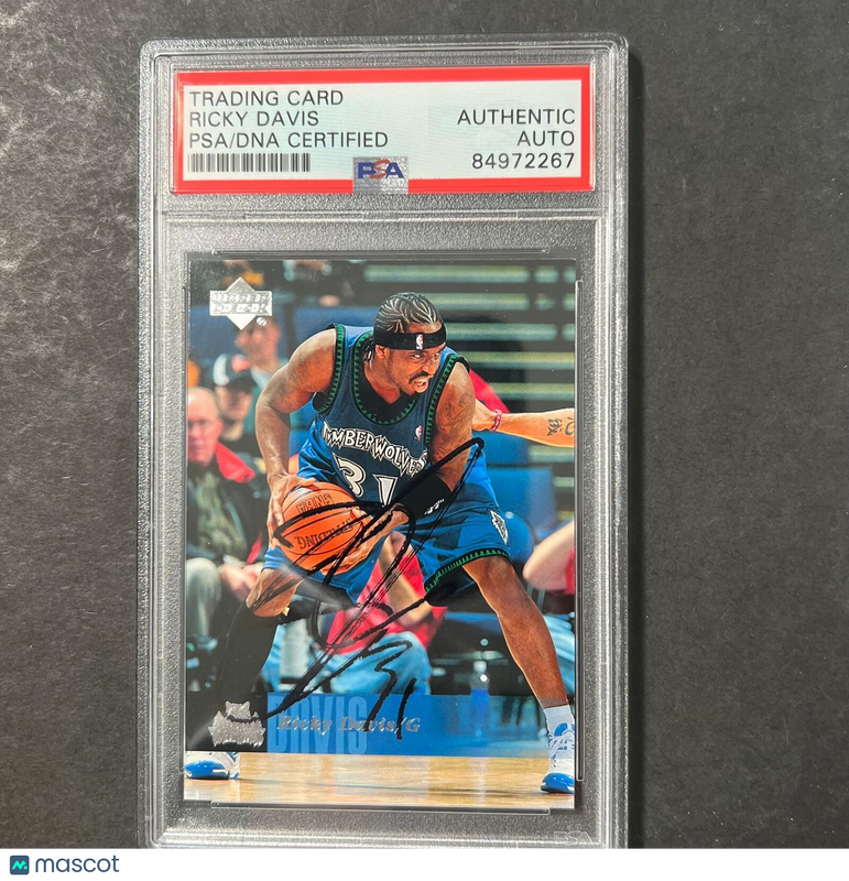 2006-07 Upper Deck #110 Ricky Davis Signed Card AUTO PSA Slabbed Timberwolves