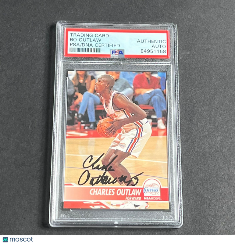 1992-93 Skybox #334 Bo Outlaw Signed Card PSA Slabbed Clippers