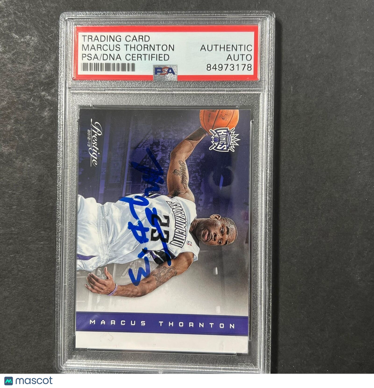 2012-13 Panini Prestige #130 Marcus Thornton Signed Card AUTO PSA Slabbed Kings