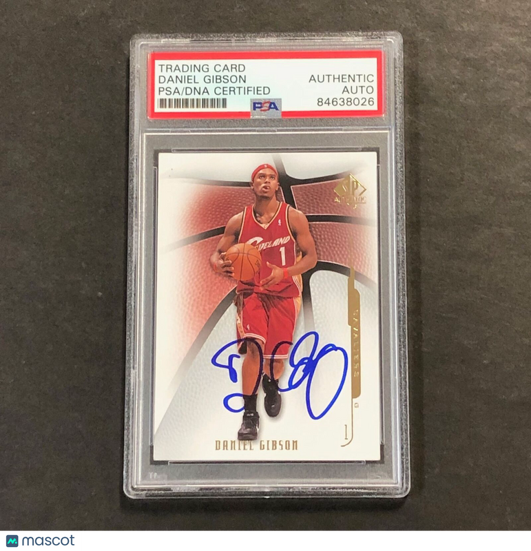 2008-09 SP Authentic #59 Daniel Gibson Signed Card AUTO PSA Slabbed Cavaliers