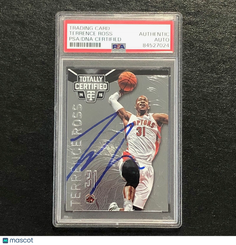 2014-15 Totally Certified #27 Terrence Ross Signed Card AUTO PSA Slabbed Raptors