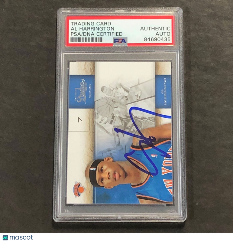 2009-10 Panini Studio #95 Al Harrington Signed Card AUTO PSA Slabbed Knicks