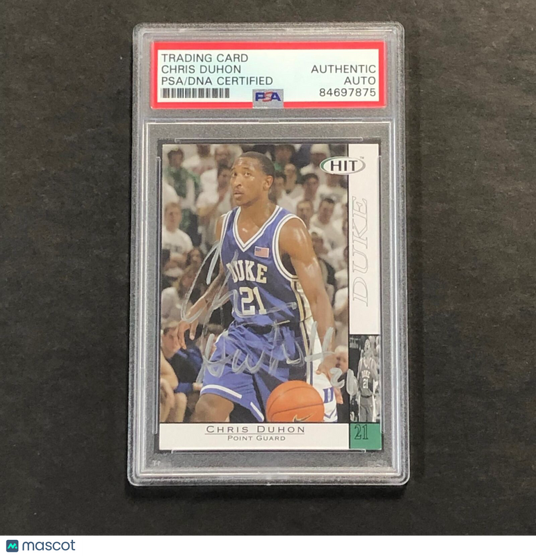 2004 SAGE Hit #21 Chris Duhon Signed Card AUTO PSA Slabbed