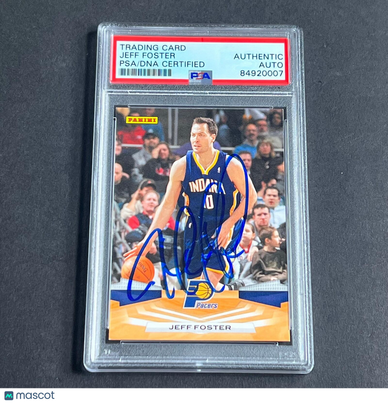 2009-10 Panini #84 Jeff Foster Signed Card Auto PSA Slabbed Pacers