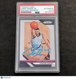 2018-19 Panini Prizm #210 Larry Nance Jr. Signed Card PSA Slabbed Cavs