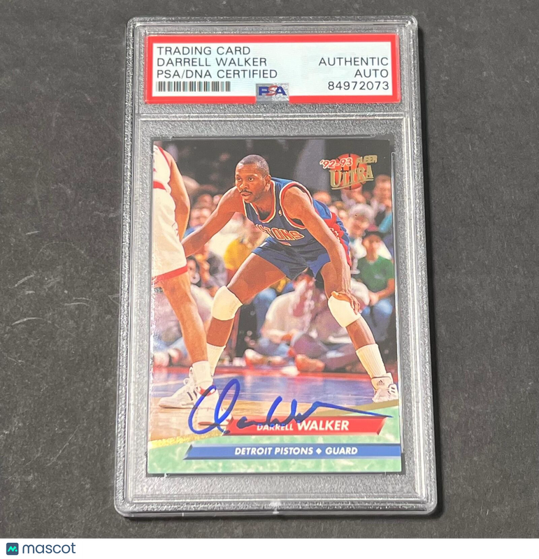 1992-93 Fleer Ultra #60 Darrell Walker Signed Card AUTO PSA Slabbed Pistons