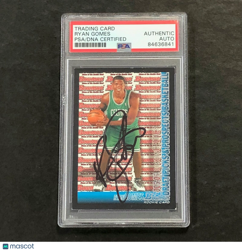2005-06 Bowman Basketball #123 Ryan Gomes Signed Rookie Card AUTO PSA Slabbed RC