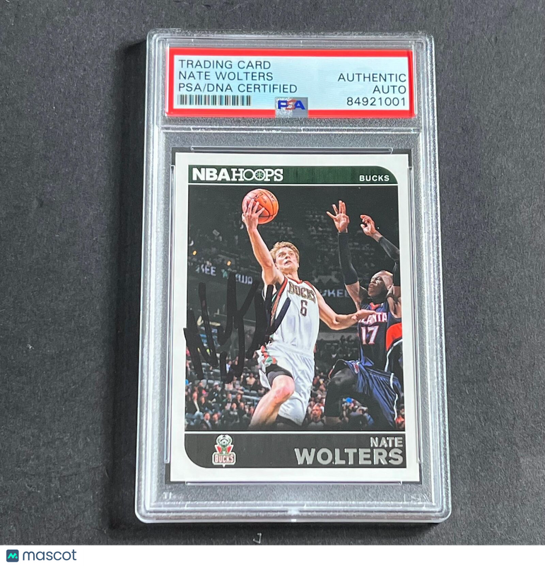 2014-15 Panini NBA Hoops #186 Nate Wolters Signed Card AUTO PSA/DNA Slabbed RC B