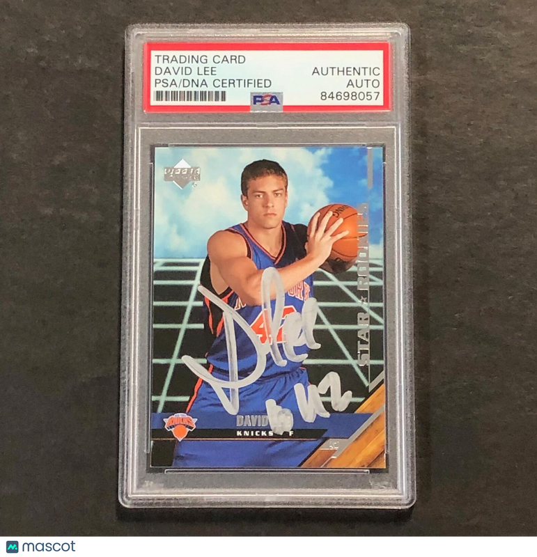 2005-06 Upper Deck #218 David Lee Signed Card AUTO PSA Slabbed