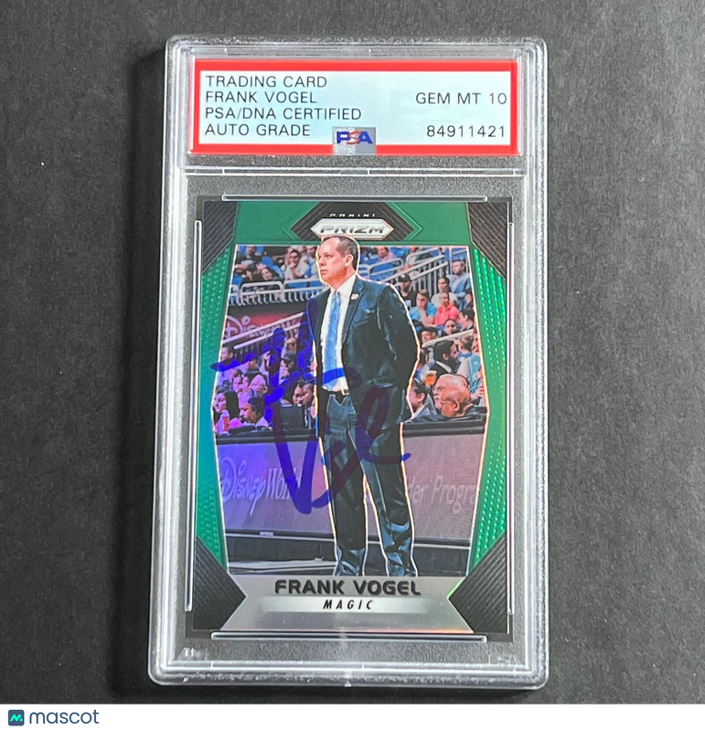 2017-18 Panini Prizm #80 Frank Vogel Signed Card AUTO PSA Slabbed Magic