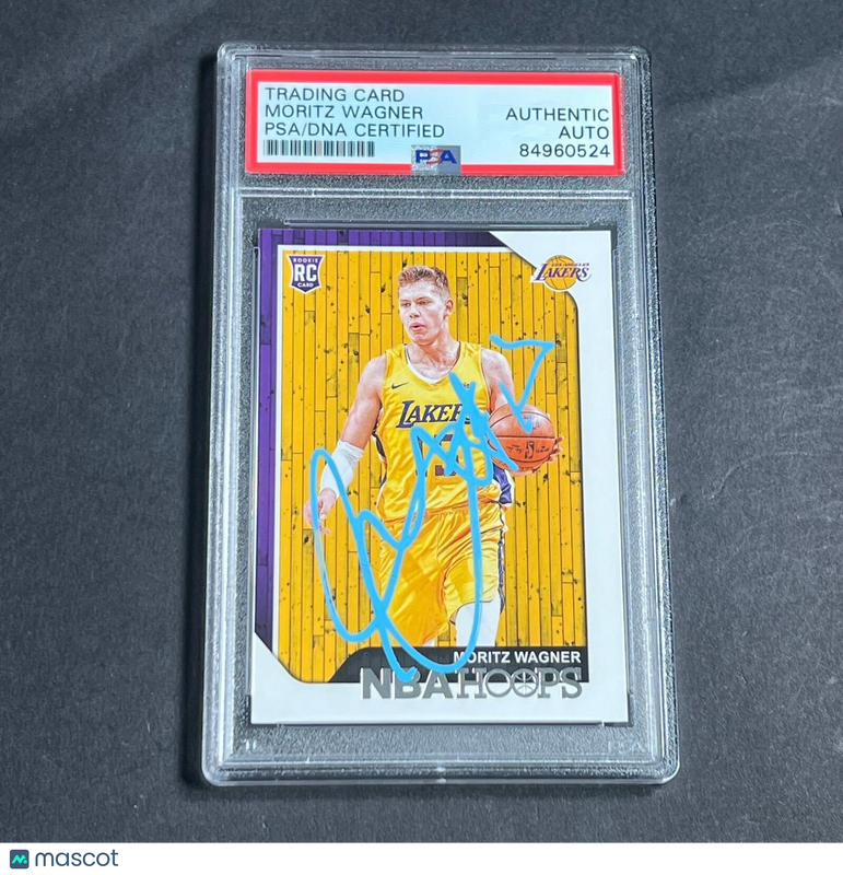 2018-19 NBA Hoops #249 Moritz Wagner Signed Card Auto PSA Slabbed Lakers