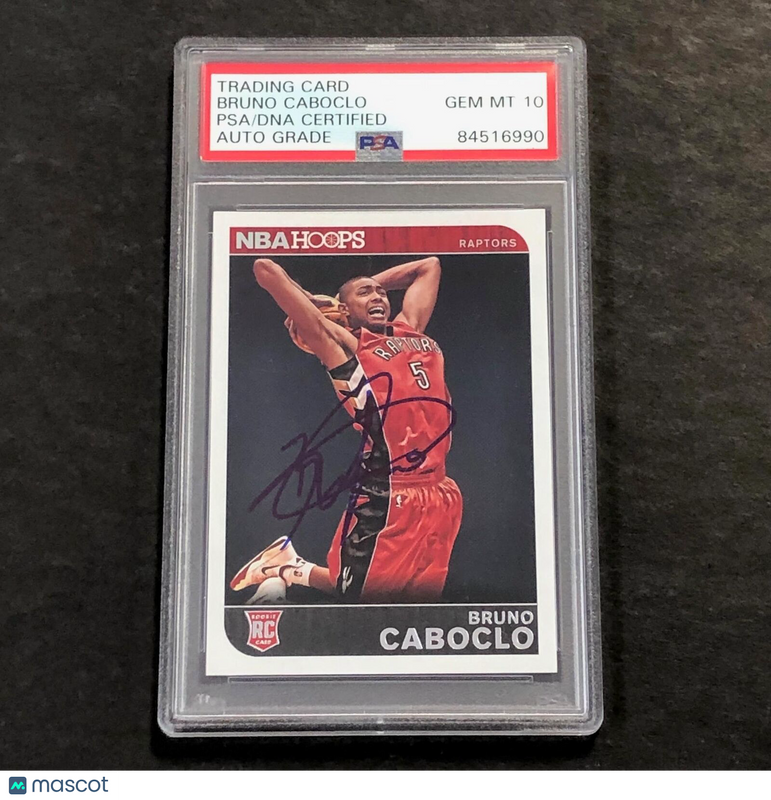 2014-15 Panini NBA Hoops #297 Bruno Caboclo Signed Card AUTO PSA/DNA Slabbed RC
