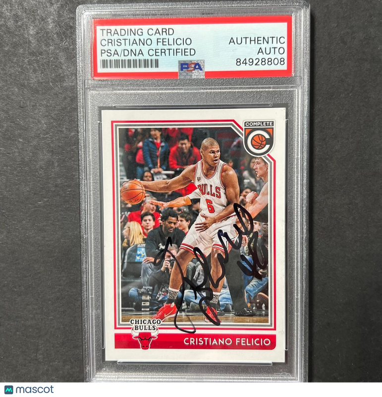 2016-17 Panini Complete #29 Cristiano Felicio Signed Card AUTO PSA Slabbed Bulls
