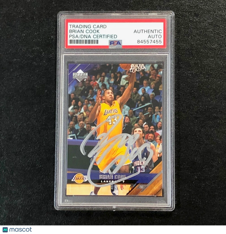 2005-06 Upper Deck #83 Brian Cook Signed Card Auto PSA Slabbed Lakers