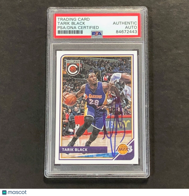 2015-16 Panini Complete #12 Tarik Black Signed Card AUTO PSA Slabbed Lakers